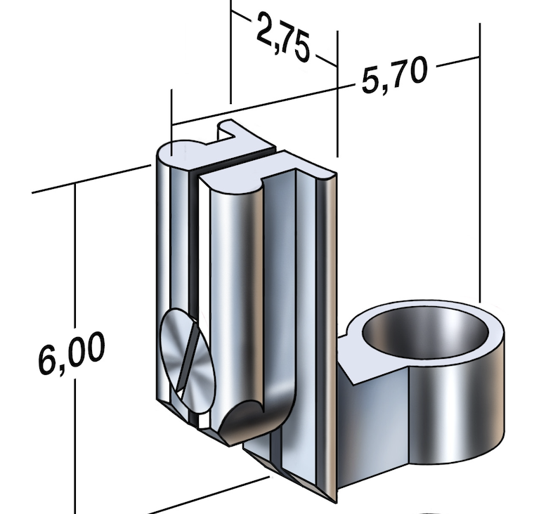 Dental-Geschiebe Patrize inkl. Aktivierschraube
